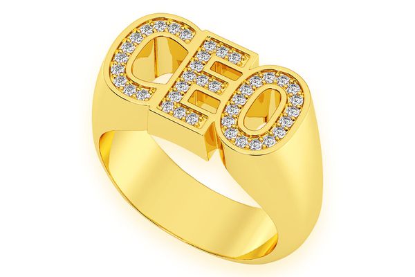 Ceo Diamond Ring 14k Solid Gold 0.60ctw