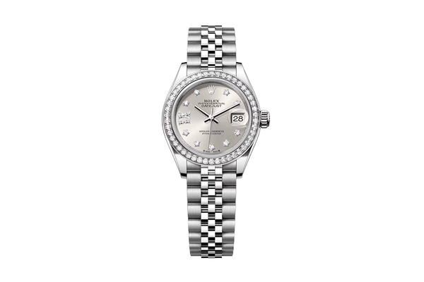 Rolex - Lady-datejust- 279384rbr - White Gold & Steel (rb174)