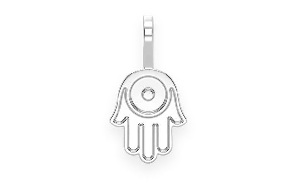 Hamsa Pendant 14k Solid Gold