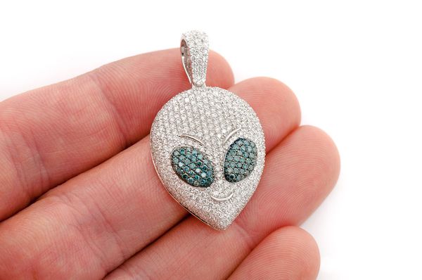 diamond alien pendant