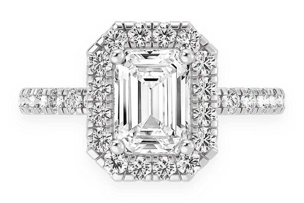 Thav - 1.00ct Emerald Cut Solitaire - Diamond Engagement Ring - All Natural