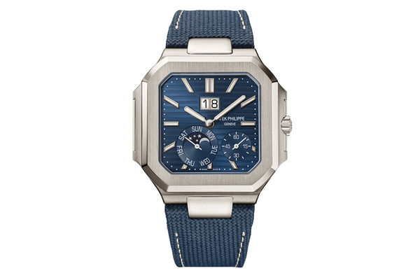 Icebox 2024 Patek Philippe Cubitus Instantaneous Grand Date Day And Moon Phases 5822p 001 Platinum mb118