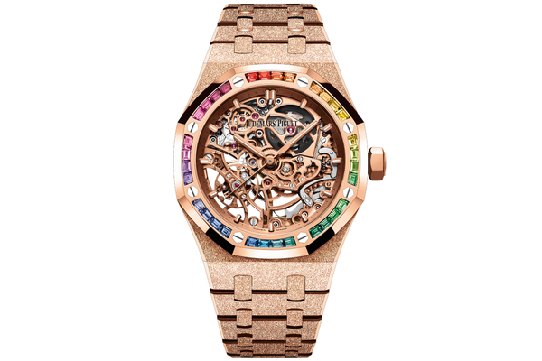 Audemars Piguet - Royal Oak Frosted Gold Double Balance Wheel Openworked - 15468or.yg.1259or.01-b - Pink Gold (rb1190)