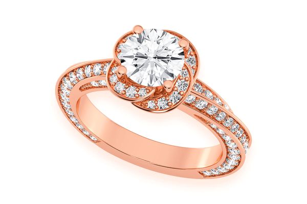 Flow - 2.00ct Round Solitaire - Diamond Engagement Ring - All Natural