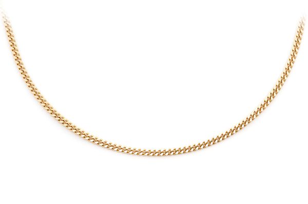 1.5MM Miami Cuban 14k Solid Gold Chain