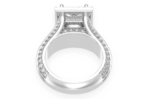 Monst - 2.00ctw Princess Cut Solitaire - Diamond Engagement Ring - All Natural