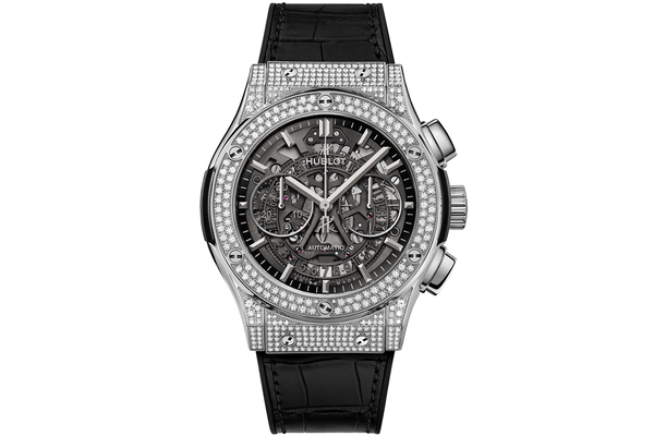 Hublot - Classic Fusion Aerofusion Titanium Pavé - 525.nx.0170.lr.1704 - Titanium (rb447)