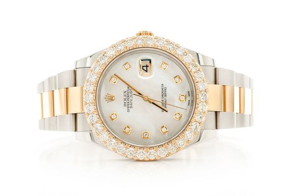 Rolex Datejust 41MM 18k Yellow Gold & Steel (126333) - 5.00ctw Diamond Bezel