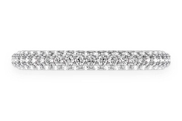 3 Row Diamond Band 14k Solid Gold 0.50ctw