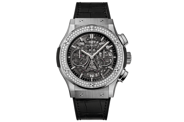 Hublot - Classic Fusion Aerofusion Titanium Diamonds - 525.nx.0170.lr.1104 - Titanium (rb446)