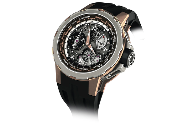 Richard Mille - Rm58-01 Manual Winding Tourbillon Worldtimer - Red Gold & Titanium (rb1380)