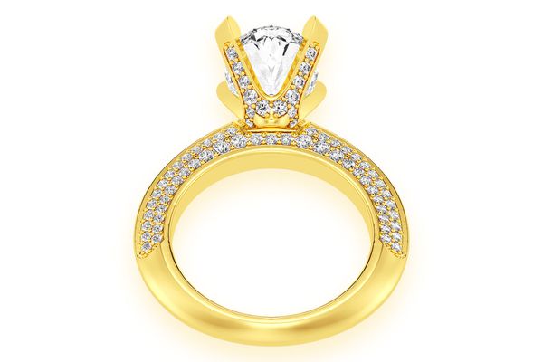 Kifey - 3.00ct Oval Solitaire - Knife Edge - Diamond Engagement Ring - All Natural Vs Diamonds