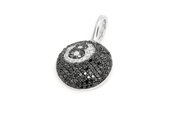 8 ball diamond pendant