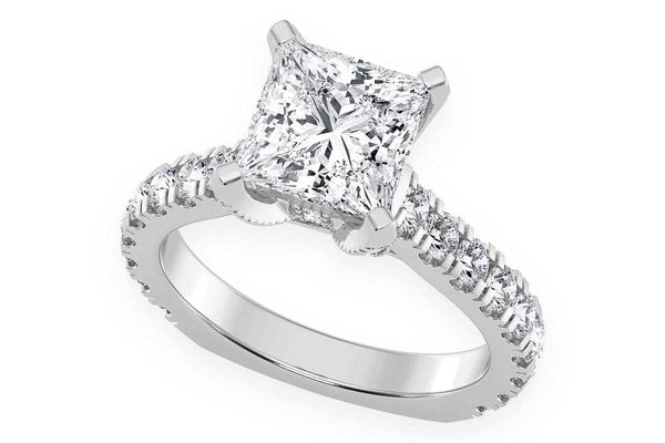 Thinn - 2.00ct Princess Cut Solitaire - Diamond Engagement Ring - All Natural