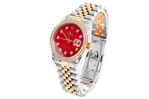 Rolex - Datejust 31 - 16233 - Steel & Gold - Custom Diamond Bezel & Dial - (500-06006)