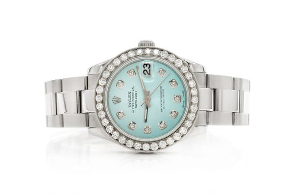 Rolex Datejust 31MM Steel (178240) - 1.75ctw Diamond Bezel