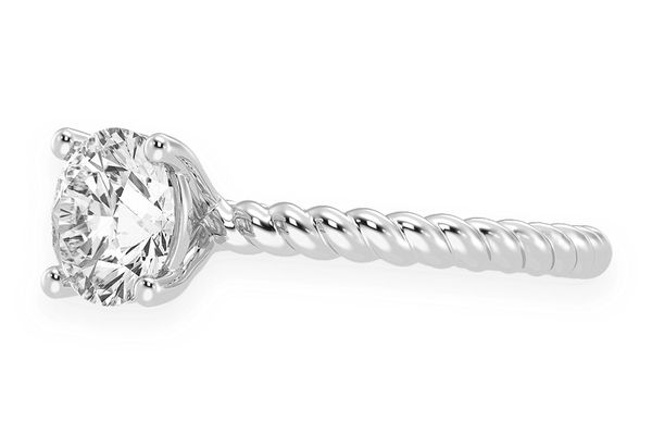 1.25ct Round - Twist Band - Diamond Engagement Ring - All Natural