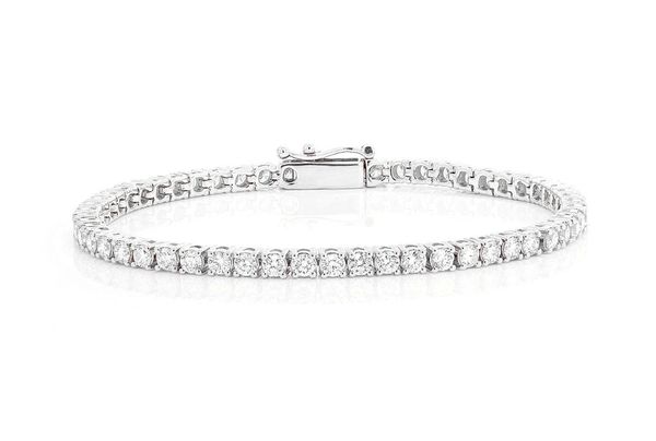 12pt Prong Set Diamond Tennis Bracelet 14k Solid Gold 8.25ctw