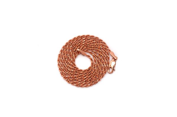 1.5MM Rope 14k Solid Gold Chain