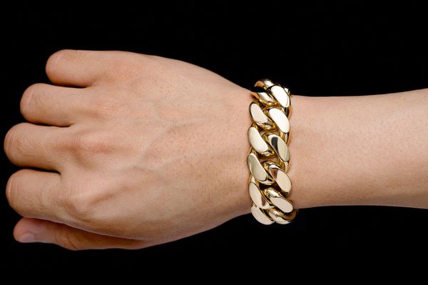 20MM Miami Cuban - 14k Solid Gold Bracelet