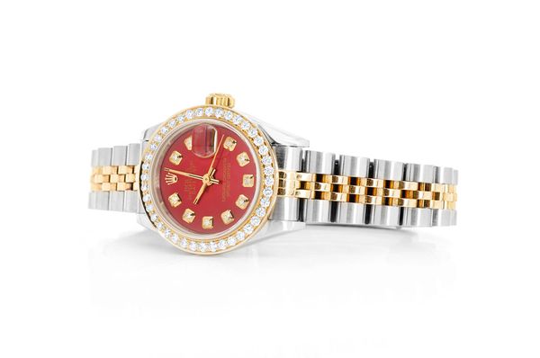 Rolex Datejust 26MM 18k Yellow Gold & Steel (69173) - 0.75ctw Diamond Bezel