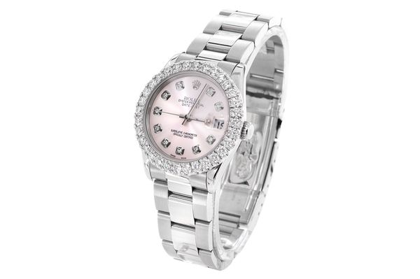 Rolex - Datejust 31 - 68240 - Steel - Custom Diamond Bezel & Dial - (500-05617)