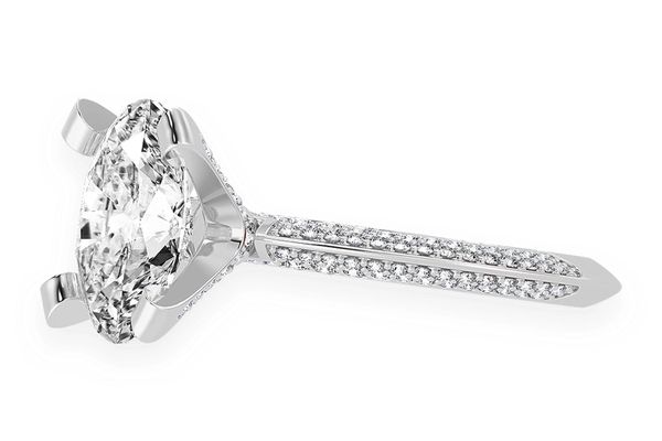 Kifey - 3.00ct Oval Solitaire - Knife Edge - Diamond Engagement Ring - All Natural Vs Diamonds