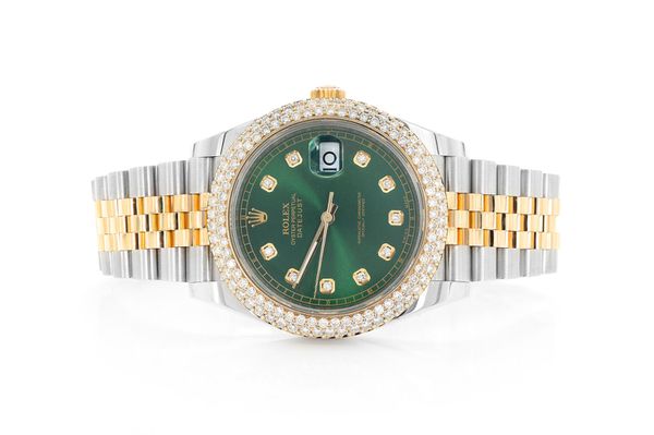 Rolex Datejust 41MM 18k Yellow Gold & Steel (126333) - 3.30ctw Diamond Bezel