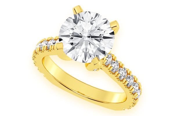 Thinn - 3.00ct Round Diamond - Diamond Engagement Ring - All Natural