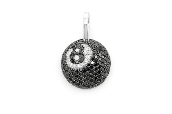 8 ball diamond pendant