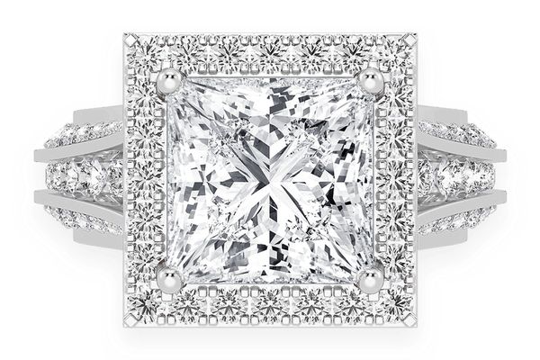 Sphinx - 3.00ct Princess Cut - Diamond Engagement Ring - All Natural