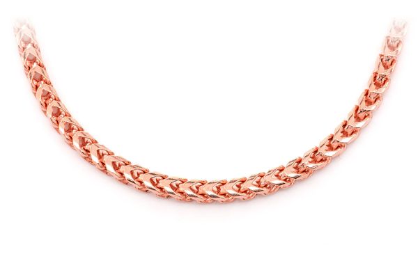 4.5MM Diamond Cut Franco 14k Solid Gold Chain