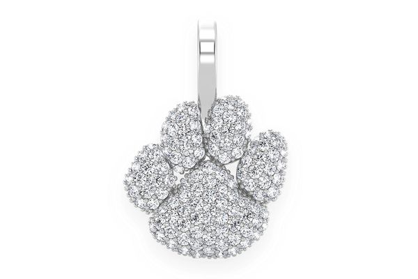 Diamond dog paw necklace best sale