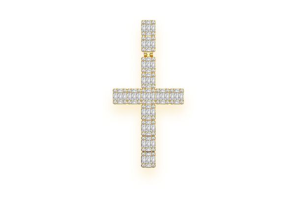 diamond baguette cross