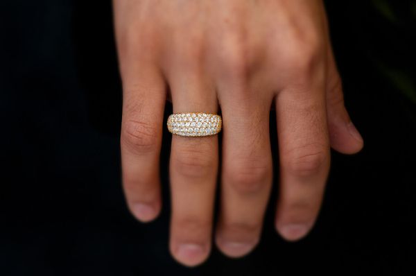 Bubbly Diamond Ring 14k Solid Gold 3.00ctw 