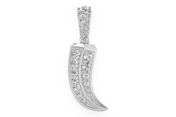 Roman Claw Diamond Pendant 14k Solid Gold 0.25ctw