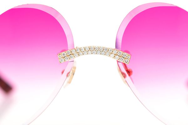 Pink heart cartier glasses sale