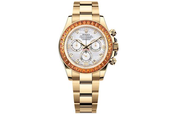 Rolex - Daytona - 116578saco - Yellow Gold Orange Sapphire (mb615)