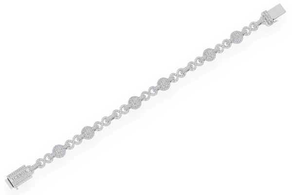 Figure Eight Sphere Diamond Bracelet 14k Solid Gold 13.00ctw