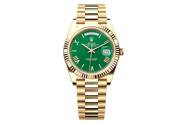 2024 Rolex - Day Date 40 - 228238 - Yellow Gold & Green Dial