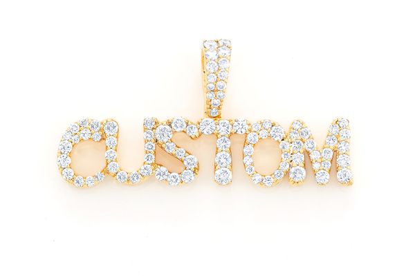 Custom Capital Letter Nameplate Pendant