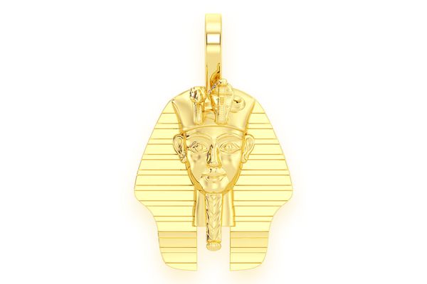 King Tut Solid Gold Pendant 14k Solid Gold