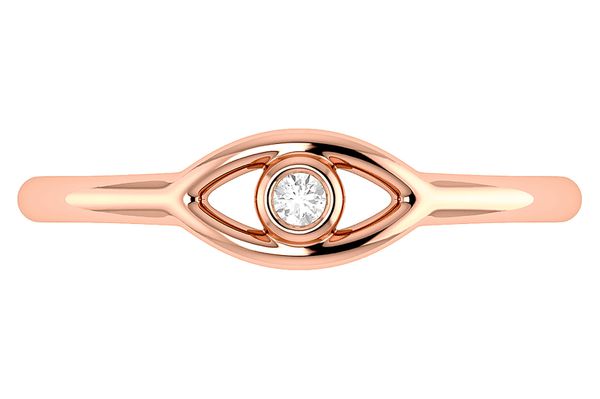 Evil Eye Diamond Ring 14k   