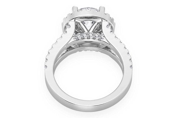 Sphinx - 2.00ct Round Solitaire - Split Shank Halo - Diamond Engagement Ring - All Natural