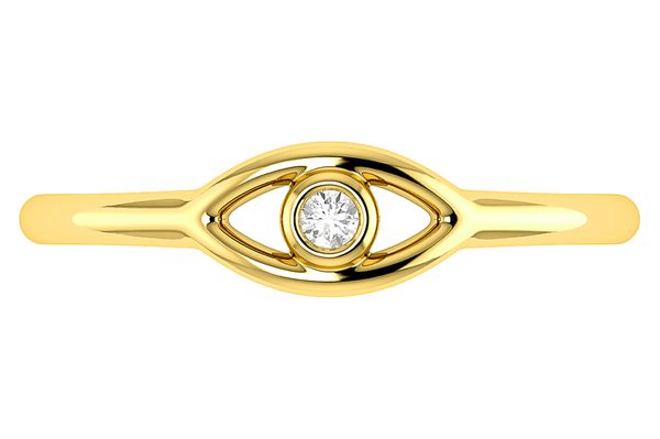 Evil Eye Diamond Ring 14k   