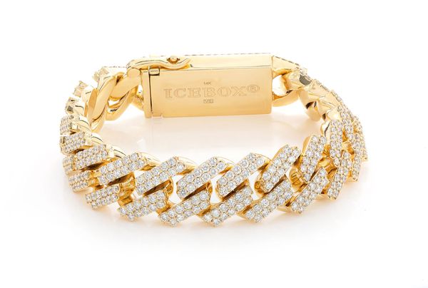 diamond cuban link bracelet icebox