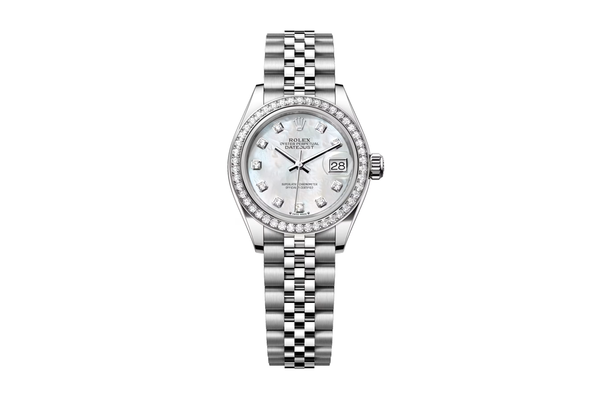 Rolex - Lady-datejust- 279384rbr - White Gold & Steel (rb115)