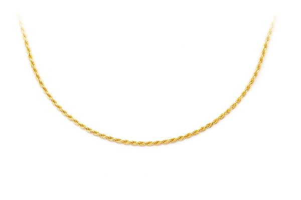 1MM Rope 14k Solid Gold Chain