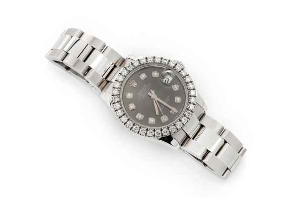 Rolex Datejust 31MM Steel (178240) - 2.25ctw Diamond Bezel