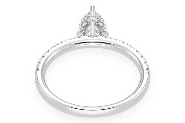 Thinn - 0.75ct Solitaire Pear Shape - Diamond Engagement Ring - All Natural 